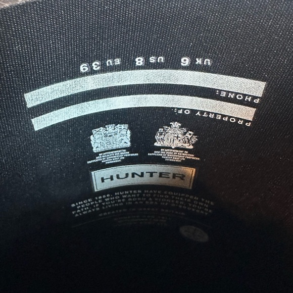 Hunter Original Tall Rain Boots in Black - Picture 3 of 7